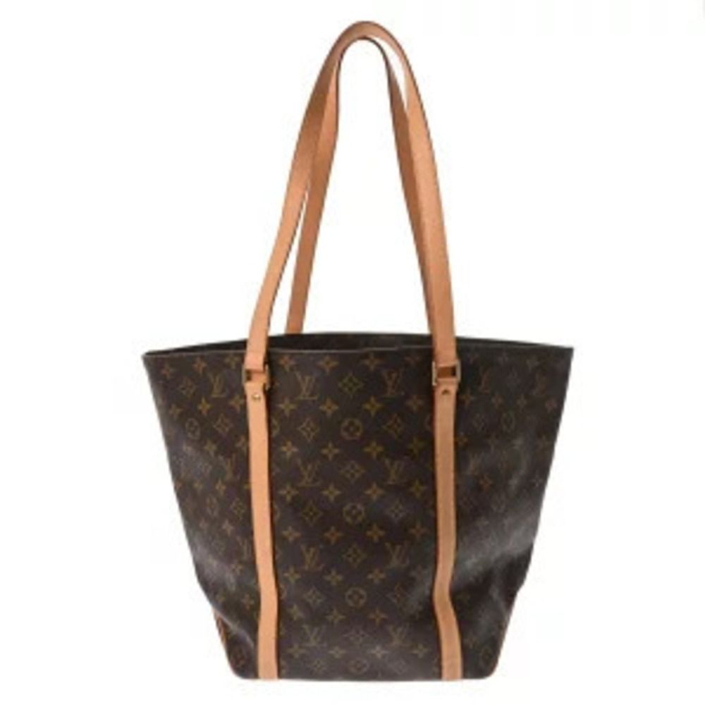 Louis Vuitton Monogram Sac Shopping Brown Canvas Tote Bag